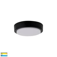 Liptor Black 10w Ceiling Mounted LED Oyster