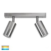 Tivah Titanium Aluminium 2 Light TRI Colour LED Bar Lights