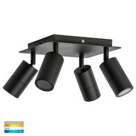 Tivah Black 4 Light TRI Colour LED Square Plate
