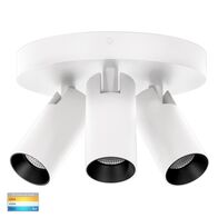 Revo White 3 Light TRI Colour Round Plate