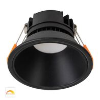 Gleam Black with Black Insert Fixed Dim to Warm LED Downlight