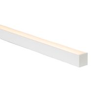 White Deep Square Aluminium Profile