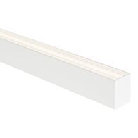 White Deep Square Profile with Anti Glare Crate Diffuser