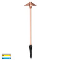 Polari Solid Copper 3w LED Garden Spike Light