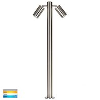 Tivah 316 Stainless Steel TRI Colour Double Adjustable LED Bollard Light