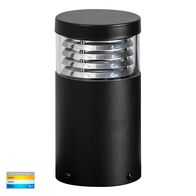 Mini Black Louvred LED Bollard Light
