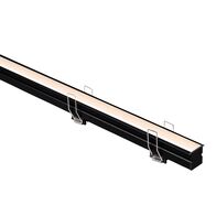 Deep Black Recessed Anti Glare Winged Aluminium Profile