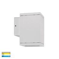 Quadru Square White TRI Colour Fixed Down LED Wall Light