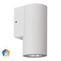 Aries Aluminium White Fixed Down LED Wall Light