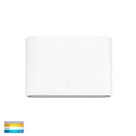 Lisse White Fixed Down TRI Colour LED Wall Light