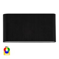 Lisse Black Up & Down RGBW LED Wall Light
