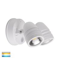 Focus Polycarbonate White Double Adjustable Spot Light With Sensor