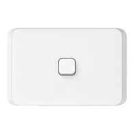 Clipsal Iconic, Flush Switch, Horizontal Mount, 1 Gang, 1-Way/2-Way, 230/240V 10AX - Vivid White