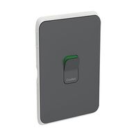 Clipsal Iconic, Switch Plate Skin, 1 Gang, COOKER, Horizontal/Vertical Mount250V, 45A, Clip-On - Anthracite