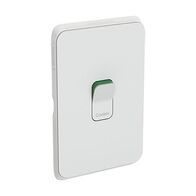 Clipsal Iconic, Switch Plate Skin, 1 Gang, COOKER, Horizontal/Vertical Mount250V, 45A, Clip-On - Cool Grey