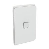 Clipsal Iconic, Switch Plate Skin, 1 Gang, Horizontal/Vertical Mount, Clip-On - Cool Grey