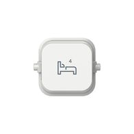 Clipsal Iconic, Bed 4 Rocker, 10 Pack - Vivid White