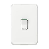 Clipsal Iconic, Switch Plate Skin, 1 Gang, COOKER, Horizontal/Vertical Mount250V, 45A, Clip-On - Vivid White