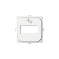 Clipsal Iconic, USB Mechanism Cap Single USB Charger, 5 Pack - Vivid White