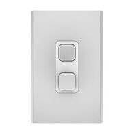 Clipsal Iconic, Styl Switch Plate Skin, Vertical/Horizontal, COOKER, 45A - Silver