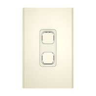 Clipsal Iconic, Styl Switch Plate Skin, Vertical/Horizontal, 2 Gang - Crowne