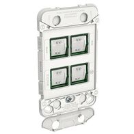 Clipsal Iconic, Gridplate and Mechanism, 4 Gang, 230/240V, 10AX