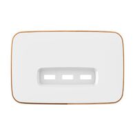 Clipsal Iconic, Essence USB Charging Station Skin, 3 Gang - Arctic White
