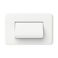 Clipsal Iconic, Cable Entry Plate, Horizontal Mount - Vivid White