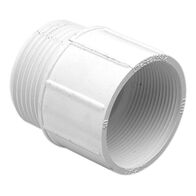 Clipsal - Cable Management, BSP/Metric Screwed Converter, PVC, Male 32BSP Female 40mm - White Electric