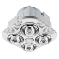 Airflow, Bathroom Fan Light Heater, with Backdraught Shutter 4 x 275W - White Electric