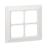 Clipsal - 56 Series, Flush Surround, 4 Gang - Resistant White Electric