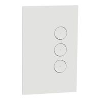 C-Bus, SpaceLogic Wall Plate, Saturn Zen, A-Series, Key Input unit, 3 keys - Zen White