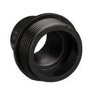 Clipsal - Cable Management, BSP/Metric Screwed Converter, PVC, Male 32BSP Female 25mm - Black