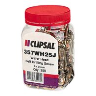 Clipsal - General Accessories, Washer Head, Self Drilling, 8 x 25mm, Jar 250