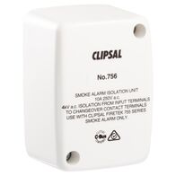 Clipsal - Smoke Alarms, Smoke Alarm Isolation Unit, Compatible with Clipsal Smoke Alarms, for Output to External Siren/Strobe