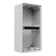 Clipsal - 56 Series, Mounting Enclosure, 2 Gang (198 x 101 x 63mm high) - Chemical Grey