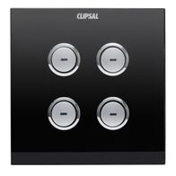 C-Bus, SpaceLogic Wall Plate, Saturn, E-Series, Key Input unit, 4 keys - Black