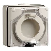 Clipsal - 56 Series, Computer Surface Module, IP66, Computer accessory with Blank plate - Grey