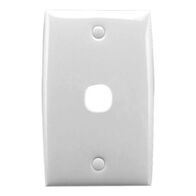 Standard Series, Flush Plate, 1 Gang, Standard - White Electric