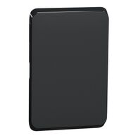 Clipsal Iconic, Switch Plate Skin, Blank, Horizontal/Vertical Mount - Extra Black