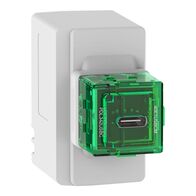 Clipsal Iconic, USB Type C Fast charger module for Pro Series and Iconic ranges, 25W, 220-240V AC - Vivid White