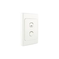 2000 Series, Flush Surround and Grid Plate, 1 Gang, Vertical/Horizontal Mount, Standard PTN - Black