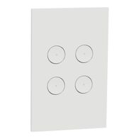 C-Bus, SpaceLogic Wall Plate, Saturn Zen, A-Series, Key Input unit, 4 keys - Zen White