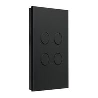 C-Bus, Wall Plate, Saturn Zen, Key Input Unit, 4 Key, A Series - Zen Black