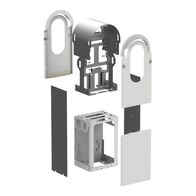 EVlink Pro AC, Kit enclosure, Metal, for 2 floor-standing charging stations, steel