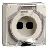 Clipsal - 56 Series, Adaptable Enclosure, 2 Gang, 107x101x75mm, Less Enclosure - Grey