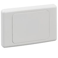 2000 Series, Flush Surround and Gridplate, Flush Surround and Gridplate, Blank, Vertical/Horizontal Mount, Standard Size - White Electric