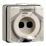 Clipsal - 56 Series, Aperture Enclosure, 2 Gang - Resistant White Electric