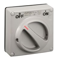Clipsal - 56 Series, Surface Switch, 1 Gang, 1 Pole, 250VAC, 20A, Less Enclosure - Chemical Grey