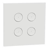 C-Bus, SpaceLogic Wall Plate, Saturn Zen, E-Series, Key Input unit, 4 keys - Zen White